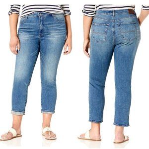 🍀LUCKY BRAND PLUS SZ 24W EMMA CROP JEAN STRETCH